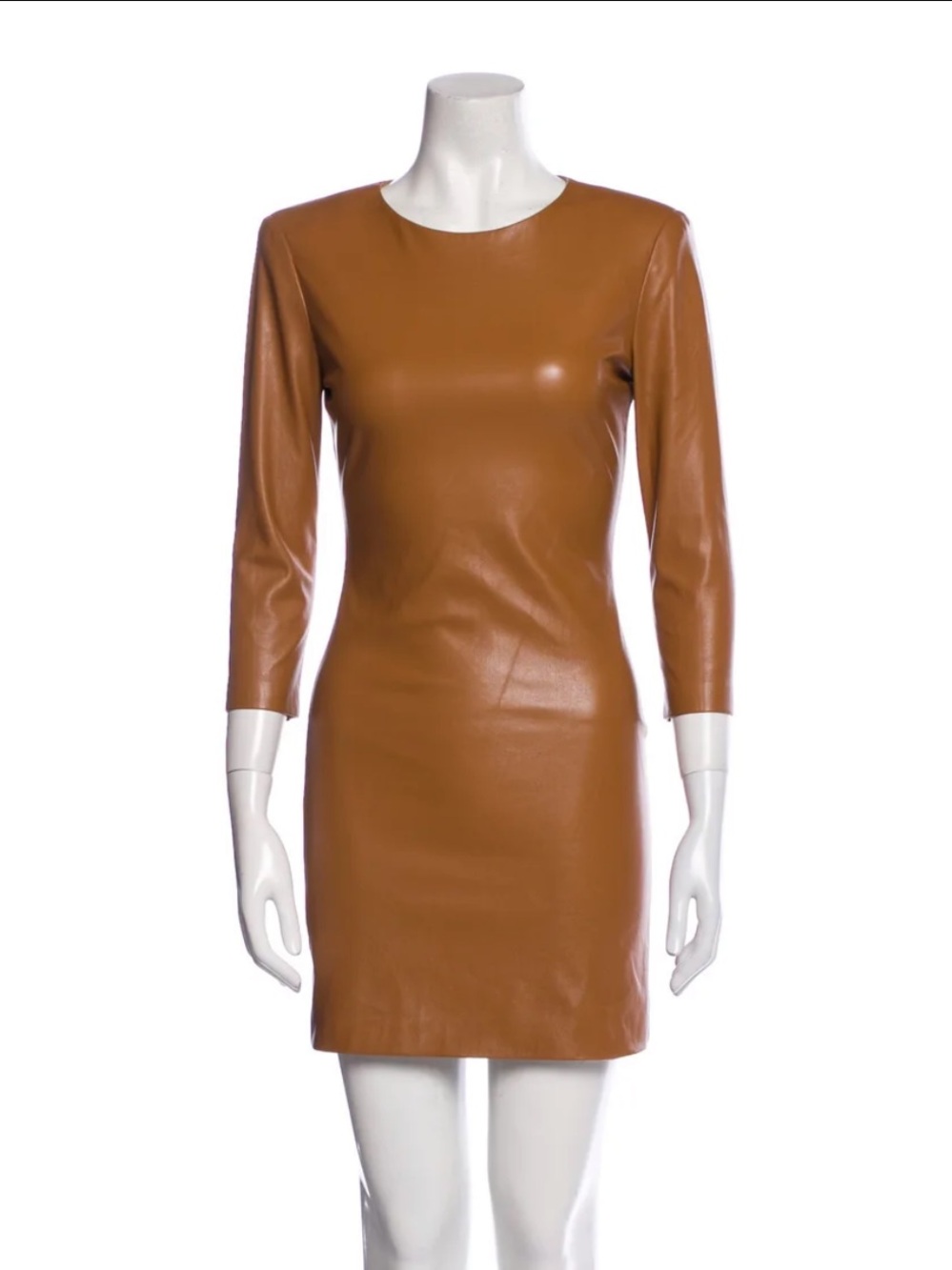 Alice + Olivia Faux Leather Sheath Dress